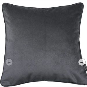 Charcoal grey velvet pillow covers 20x20